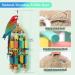 Mymulike 60cm Parrot Toys - Durable Wooden Bird Feed Toys for African Grey Cockatiels Finches Budgies and Amazon Parrots - Buy Online on GoSupps.com