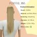 CAISHA 22 Blond Heat-Resistant Synthetic Hairpiece Ponytail Extension | Straight Hair | PH507 #22 - Buy Online on GoSupps.com
