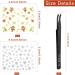 24 Sheets Christmas Nail Art Stickers - Self-Adhesive 3D Snowflake & Santa Gel Decals with Tweezers - Perfect for Christmas Parties - Gold - Buy Online on GoSupps.com