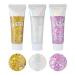 EONFAVE Glitter Body Gels Body Lotion Long Lasting Liquid Eye Shadow Gels Face Gels Hair Gels Nail Gels Makeup Gels Hair Gels Nail Gels Gold