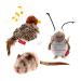 Sinicyder Flippity Fish USB cat toys electrical fish cats toys fidgeting fish with catnip for cats to play interactive cat toys bite chewing bird + mouse + cricket