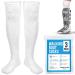 IMPRESA 3 Pack Replacement Sock Liner for Aircast Compression Walking Boot or Walker Brace - Breathable Orthopedics Socks for Cast Boot - Walking Boot Socks for Women and Men - One Size Fits Most