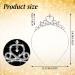 Silver Princess Crown Crystal Sash Tiara Headband for Women & Girls - Wedding & Birthday Hair Accessory - Buy Online on GoSupps.com