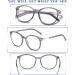 DUCO Vintage Round Blue Light Glasses for Men & Women | Blue Ray Blocking Non-Prescription Eyewear | Computer Screen Glasses Grey 5213 - International Shipping Available - Buy Online on GoSupps.com