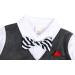 AmzBarley Baby Boys Gentlemans Tuxedo Romper Suit | Long/Short Sleeve Shirt, Pants, Vest, Bowtie | Black | 6-12 Months - Buy Online on GoSupps.com