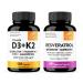 Sandhu's Vitamin D3 K2 with Quercetin & Resveratrol Capsules | Supports Immune Digestive Gut & Muscle Health