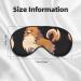 Shop Cartoon Pomeranian Dog Print Unisex Sleep Mask | Soft Comfort Eye Shade for Travel Yoga & Shift Work - Buy Online on GoSupps.com