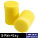 Buy 3M Ear Plugs (5 Pairs) - E-A-R Classic VP312-1201 Uncorded Foam Earplugs NRR 29 - Ideal for Drilling Grinding Welding & More - International Shipping Available - Buy Online on GoSupps.com