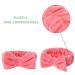 12 Pcs Coral Fleece Spa Headbands for Women - Soft Elastic Hair Bands for Makeup, Washing Face, Shower - Bow Detail - Solid Color Headbands - Buy Online on GoSupps.com