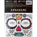 Day of the Dead Sugar Skull Temporary Face Tattoo Kit - Floral Design - Buy Online on GoSupps.com