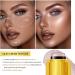 Rotating Highlight Stick Pocket Blush Stick 3-in-1 Buildable Natural Pearlescent Blush Highlighter Contour Beauty Stick for Cheeks Eyes and Lips Non-Greasy Lasts All Day Easy to Use (2# 5.3g) - Buy Online on GoSupps.com