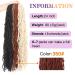 ZRQ 24 Inch Ginger Soft Locs Crochet Hair - 6 Packs Pre-looped Goddess Locs Curly Wavy 350 Crochet Locs. Synthetic Copper Red Afro Roots Dreadlocks Hair Extensions - Buy Online on GoSupps.com