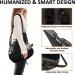 Gloppie Pet Carrier - Small Dog/Cat Hand-Free Sling with Adjustable Strap | Breathable Shoulder Bag with Safety Belt & Multiple Pockets - Grey S - Buy Online on GoSupps.com