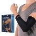 Copper Compression Elbow Sleeve - Copper Infused Orthopedic Brace for Tennis & Golfer Elbow Tendonitis Arthritis Bursitis Sore Joints & Muscles - Fits Men & Women -1 Sleeve - Original/Black - M Original Medium