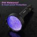 GLOSSDAY 128 LED UV Blacklight Flashlight - Professional Bright Ultraviolet Flashlight for Hunting Scorpions, Dog/Cat Stain Detection - Buy Online on GoSupps.com