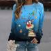 Happy New Year 2023 Elk Print Christmas Sweatshirt for Women - Crew Neck Long Sleeve Top (Dark Blue, Medium) - Buy Online on GoSupps.com