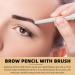 FOYTOKI 2pcs Brown Eyebrow Pencil Makeup Pencils Waterproof Eyebrow Pen Abs (shell) Cosmetic Tool - Buy Online on GoSupps.com