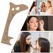 Eyebrow Drawing Guide Silicone Eyebrow Template - Makeup Guide Tool Brow Positioning Ruler Shaping Grooming Stencil for Women and Girls Light Coffee - Buy Online on GoSupps.com
