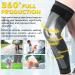Beister Compression Leg Sleeves with Elastic Straps - XL Black - for Men & Women - Extra Long Knee Braces for Basketball, Football, Joint Pain - Buy Online on GoSupps.com
