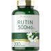 Carlyle Rutin Supplement 500mg | 200 Tablets | Vegetarian, Non-GMO, Gluten Free
