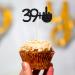 Gersoniel 24 Pieces 39 + 1 Cupcake Toppers Funny 40th Birthday Cupcake Picks Glitter Black Middle Finger Cake Toppers 40th Cupcake Decoration for Happy 40th Birthday Party Anniversary Decorations - Buy Online on GoSupps.com