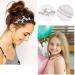 Wecoe 4 Pack Silver Rhinestone Headband Set | Crystal Wedding Headpiece for Flower Girl, Bridal, and Women | Metal Headband with Flower, Leaf, and Butterfly Designs - Buy Online on GoSupps.com