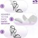 Sulpo Heel Pillow Set - 4 Pairs Multi-Use Heel Protection - Soft Silicone Inserts for Plantar Fasciitis Relief - Transparent Foot & Heel Pain Alleviation - Buy Online on GoSupps.com