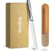 Llano Stainless Steel Nail File Set with Leather Case - Professional Grade Double Sided Fingernail and Toenail Files for Natural, Thick Nails - Ideal for Women, Men, and Seniors - Buy Online on GoSupps.com
