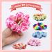 DIY Hair Scrunchies Kit - 12 Pcs Tie Dye Scrunchies for Hair, Perfect Mothers Day Gift, Hair Accessories Set for Girls and Mom - Buy Online on GoSupps.com