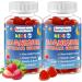 Bamofany Kids Magnesium Glycinate Gummies - 120 Count Double Pack - Sugar Free Calm & Sleep Support for Kid with Vitamin D3, B6 & L-Theanine - Melatonin Free - Vegan (250mg Per Gummy)