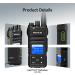 Retevis NR30S Walkie Talkies Long Range IP67 Waterproof GMRS Two Way Radio Noise Canceling - Black - Pack Of 2 - Buy Online on GoSupps.com