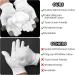 Sibba 2 Pairs White Cotton Moisturizing Gloves for Overnight Bedtime Hand Spa Treatment - Heal Eczema, Repair Dry Chapped Skin - Buy Online on GoSupps.com