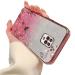 Tivenfezk nadoli glitter diamond case for xiaomi redmi note 9s sparkle flower butterfly mobile phone cover soft gradient cover frame glossy silicone rhino etui protective cover xiaomi redmi grade 9s pink