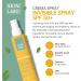 SkinLabo - Invisible Face and Body Spray SPF 50+ Protects against UVA and UVB Rays Prevents Photo-Aging and Erythema Moisturising with Glyceryl Glucoside Celligent - 150 ml - Buy Online on GoSupps.com