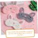 Bunny Eye Mask Set - 3pcs Plush Rabbit Ear Sleeping Eye Patches - Buy Online on GoSupps.com