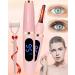 Heated Eyelash Curlers Heated Lash Curler with Comb Electric Eyelash Curler LED Display 3 Temp Settings for Makeup Tools USB Rechargeable Natural Curling 24H Long Lasting for Women Gifts Pink-4867