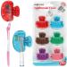 Nincha Snap-on Toothbrush Head Cover for Manual and Powered Toothbrush - Multiple Colors -Pack of 6