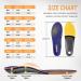 Topsole Orthopedic Insoles for Plantar Fasciitis Flat Feet & Metatarsalgia - Comfortable Shoe Inserts for Men & Women (EU 38-39 25cm) - T132 Blue - Buy Online on GoSupps.com