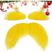 Fausse Moustache Jaune Mat riau Adh sif L ger Finition Textur e R aliste Style D'application Facile | Article De D guisement Comique Pour La C l bration De No l Cosplay Jeu De R le De 1 ml (Lot de 1) - Buy Online on GoSupps.com