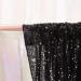 Black Backdrop Curtains for Parties 2 Panels 2ftx8ft Sequin Birthday Backdrop Seamless Photography Background Halloween Decoration 2 pcs-2ftx8ft Black - Buy Online on GoSupps.com
