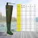 Lightweight Waterproof Hip Waders for Men and Women - Size 10 Army Green - Buy Online on GoSupps.com