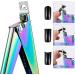 SVAASA Nail Clippers Stainless Steel UV Gel False Nail Tips Trimmer Clipper Edge Cutter Nail Art Manicure U Word Rainbow Gold Silver Tools - Buy Online on GoSupps.com
