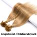 SEGO Real Hair Extensions - 200 Strands Keratin U-Tip Honey Blonde #18p613 - 22 (56cm) 100g Human Hair - Buy Online on GoSupps.com
