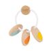 Classic World Wooden Rattle Teether Teething Toy Natural Teether  Rattle Key with Silicone  Wood Teether