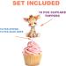 10 PCS Party Giraffe Jungle Animal Cupcake Toppers - Add a Touch of Wild Elegance to Your Treats! - Buy Online on GoSupps.com