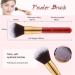 Ducare 10-Piece Professional Makeup Brush Set with Cosmetic Bag | Premium Synthetic Kabuki & Eye Brushes for Flawless Blending - Buy Online on GoSupps.com