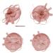Z&X Sinamay Fascinator Pillbox Hat with Headband & Hair Clip - Elegant Nude Pink Hat for Cocktail & Tea Parties - One Size - Buy Online on GoSupps.com