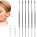 8 Pcs Ear Pick Double Ended Spring Ear Wax Cleaner Tool Set Stainless Steel Spiral Ear Cleaner Ear Wax Scooper Metal Ear Wax Removal Tool Portable Ear Picking Tool with Cleaning Brush