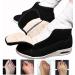 DHIJUPNG Diabetic Shoes for Wide Width Arthritis Edema Swollen Feet - Warm Plush Fleece Winter Boots - Men 10/Women 11 Black - Buy Online on GoSupps.com