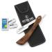 Kutting Edge - Professional Straight Edge Razor - Barber Straight Razor with 10 Derby Double Edge Blades - Brown Wood Handle Stainless Steel Traditional Barber Shaving Razor